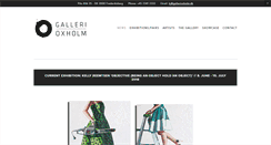 Desktop Screenshot of gallerioxholm.dk