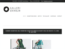 Tablet Screenshot of gallerioxholm.dk